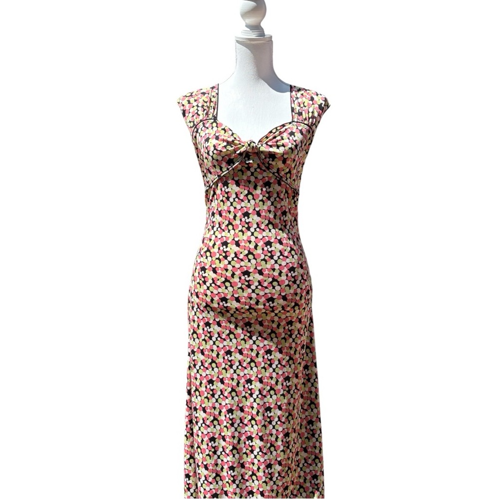 Polka dot midi dress